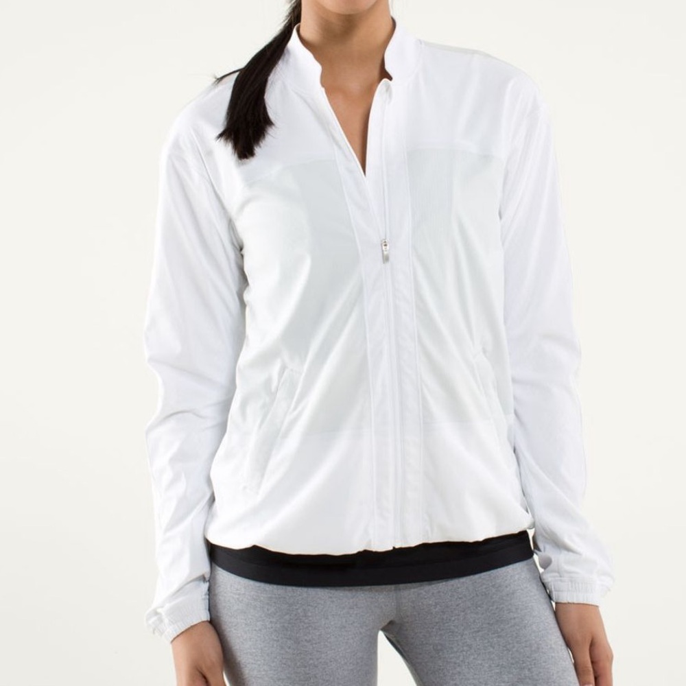 lululemon athletica White size 4 Off the Court Jacket nimbus